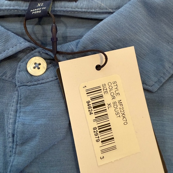 Peter Millar Crown Crafted Men's XL Star Dust Journeyman Polo MSRP $135 - Picture 5 of 7